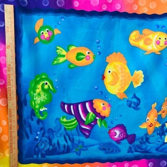 Quilt Panel Rainbow Fish Donna Dewberry - Picture 2 of 6